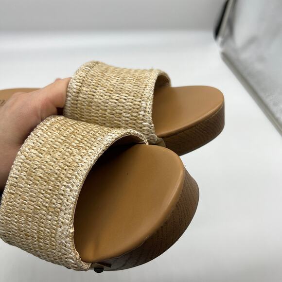 a.n.a Womens Robinson Heeled Sandals Natural Brown Size 10M - Picture 7 of 10